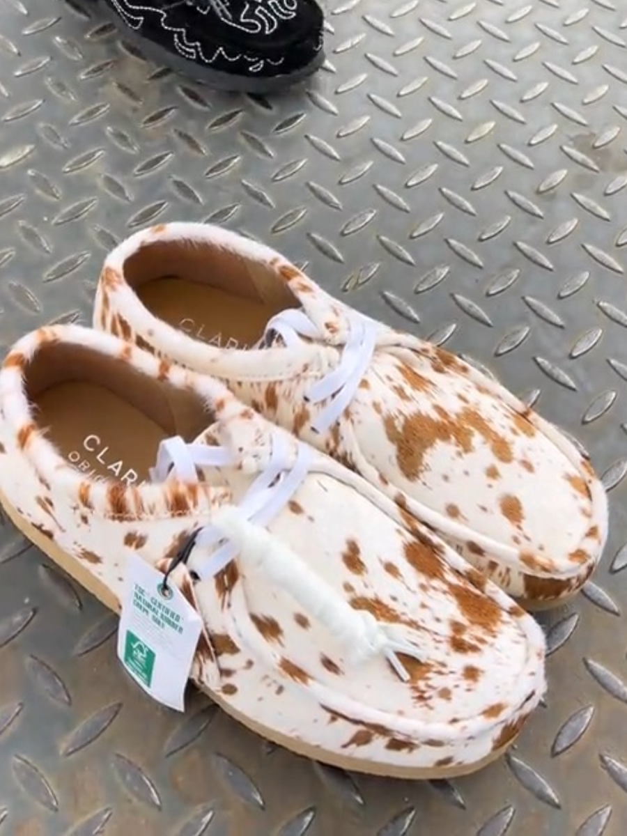 Originals Wallabee Tan Cow Print Boot