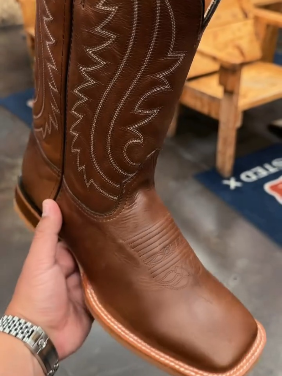 Vintage Embroidered Cowboy Boots