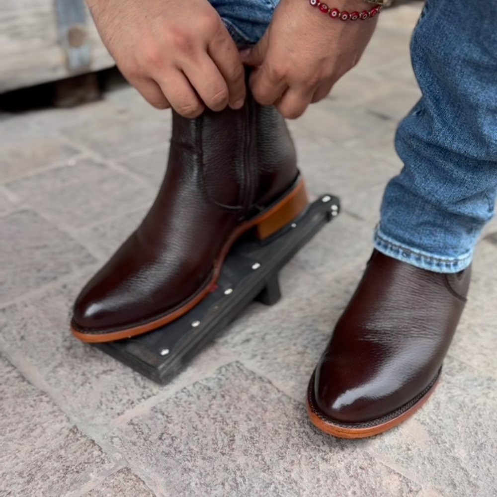 Vintage Leather Ankle Boots