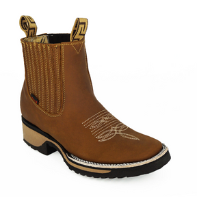 Western Leather Boots | Classic Chelsea Cowboy Design