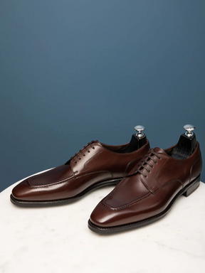 Italian Norwegian Stitched Low-top Cowhide Genuine Leather Shoes