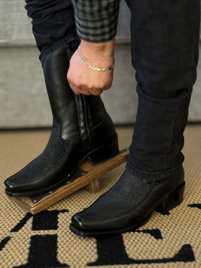 Black Handmade Cowboy Boots