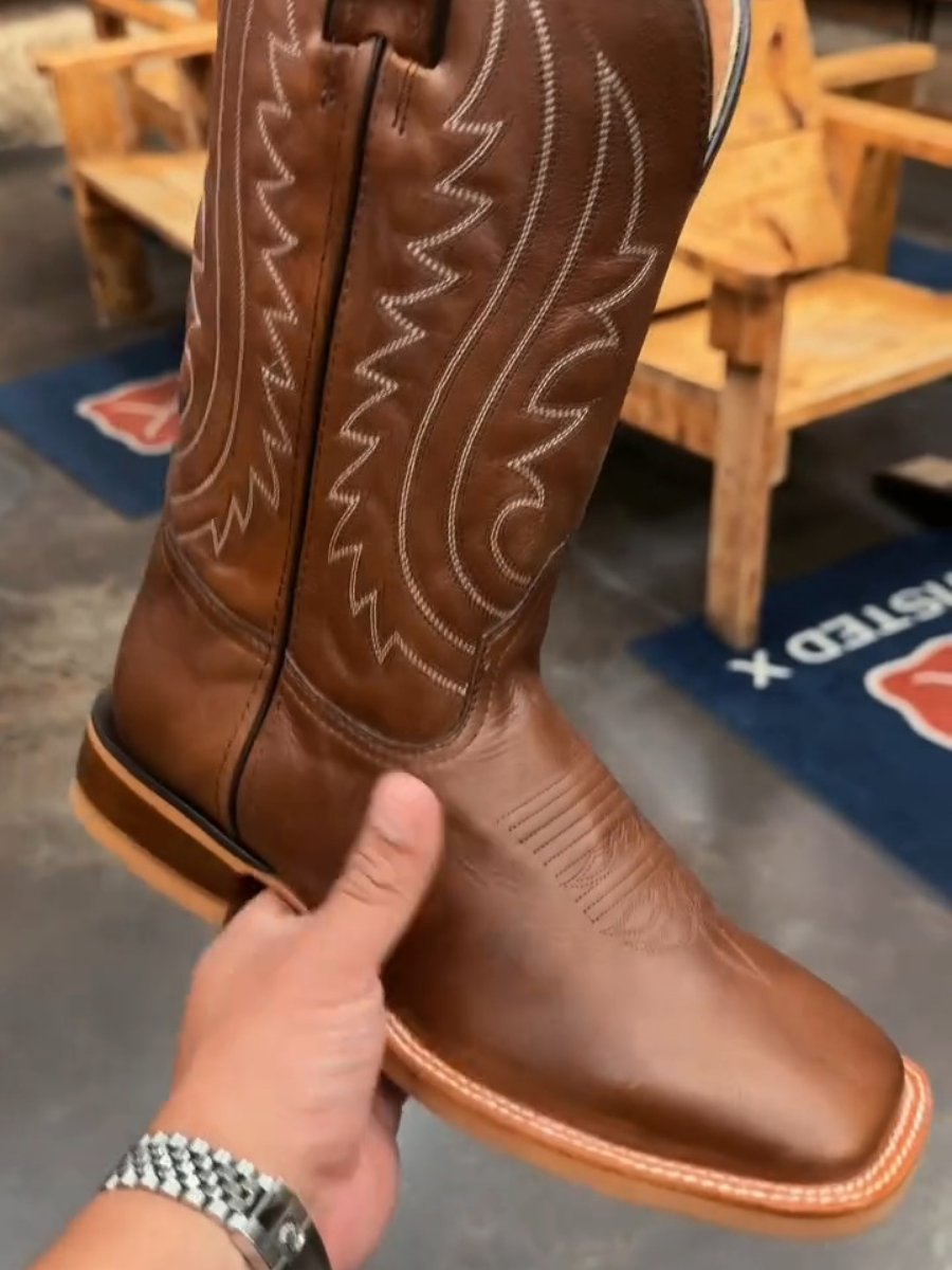 Vintage Embroidered Cowboy Boots