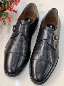 Handmade Cowhide Buckle Men's Shoes