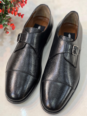 Handmade Cowhide Buckle Men's Shoes
