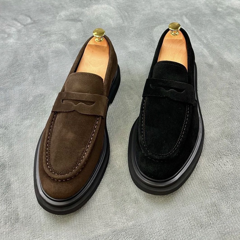 Casual British Style Nubuck Leather Shoes