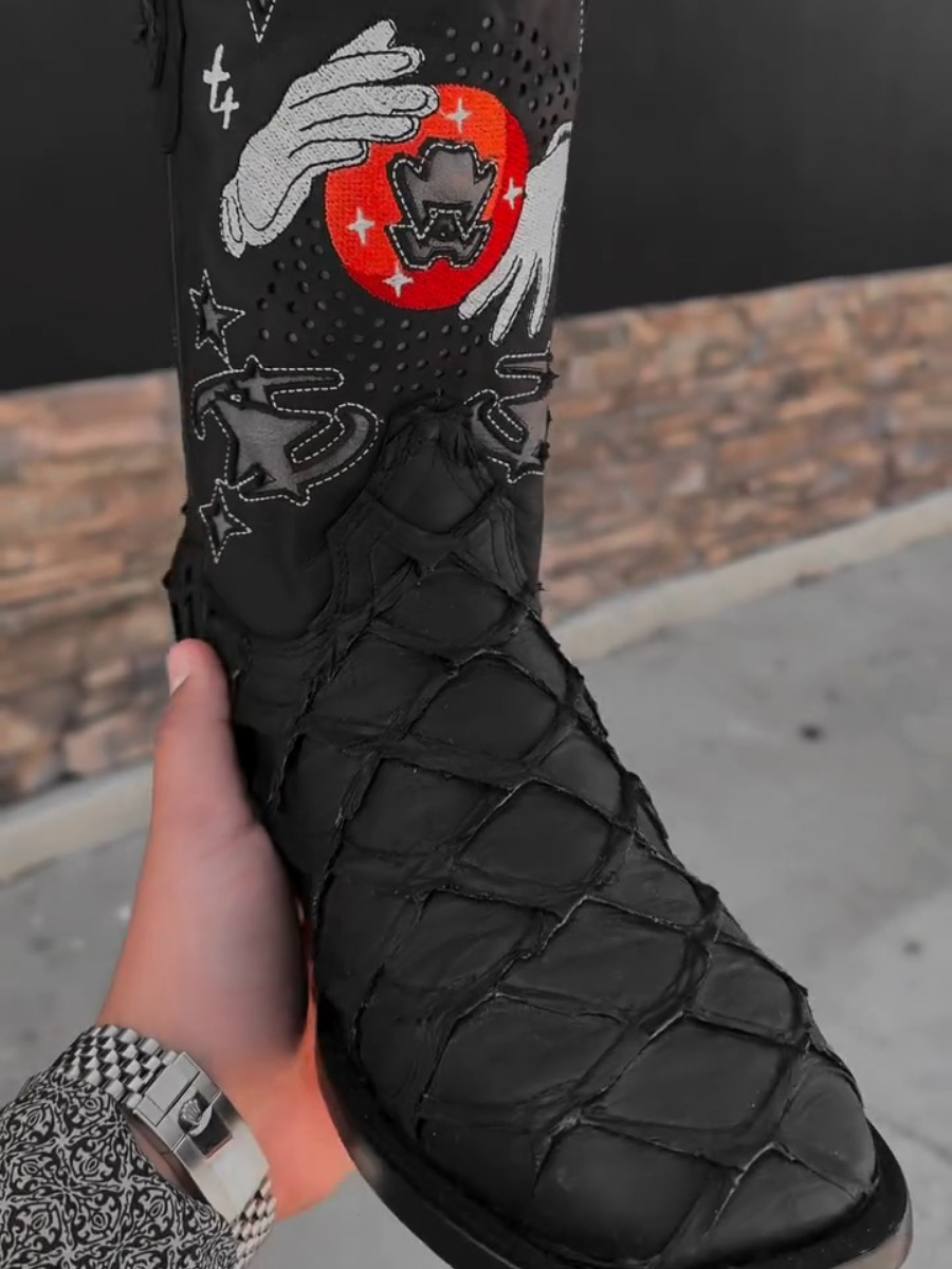 High-top Trendy Leather Boots