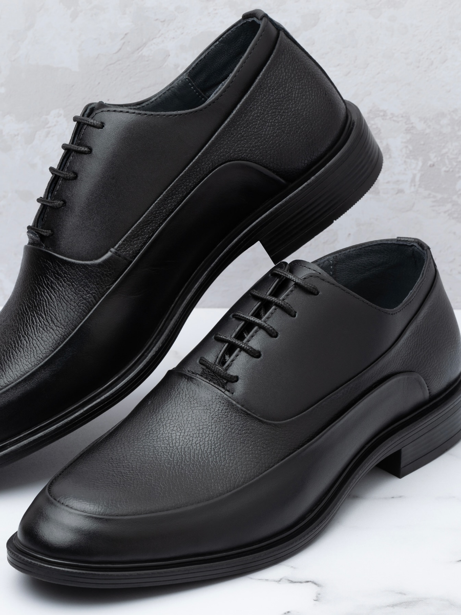 Men's Pointed Toe Lace-up Low-top Shoes