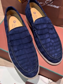 Blue Flat Sneakers