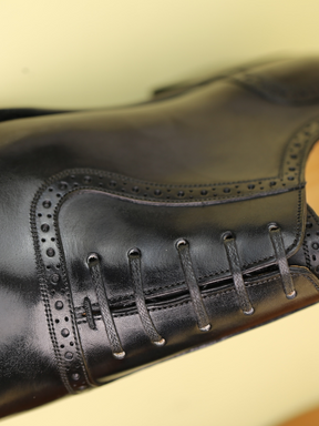 Cowhide Three-joint Oxford Shoes Handmade Leather Shoes