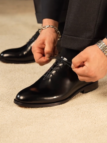 Black Oxford Leather Shoes