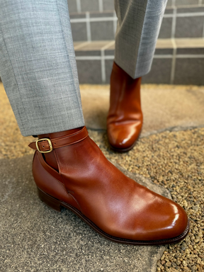 New Style Men's Ankle Boots With Belt Buckle