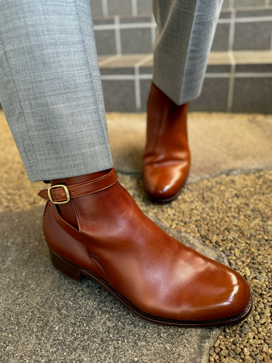 New Style Men's Ankle Boots With Belt Buckle