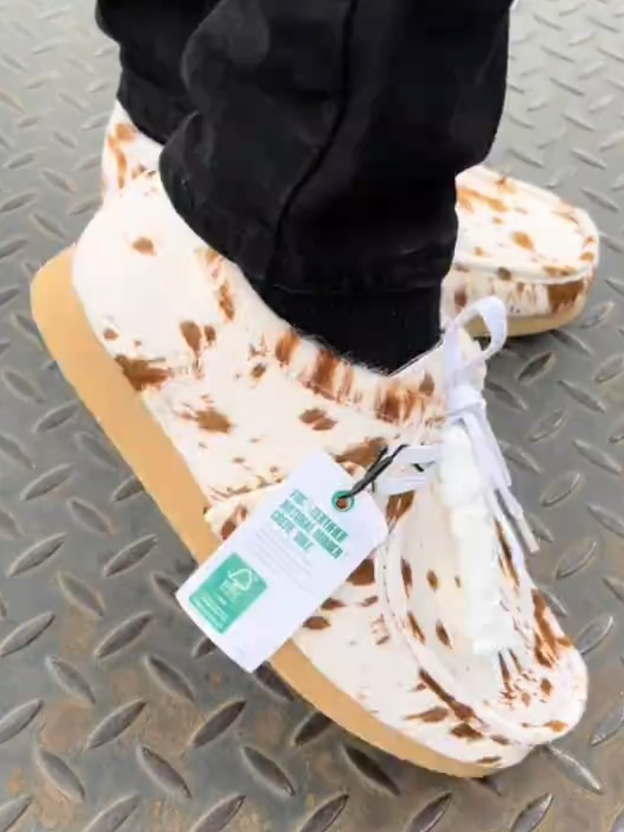 Originals Wallabee Tan Cow Print Boot