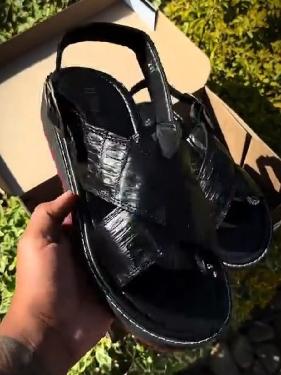 Original Crocodile Leather Sandals