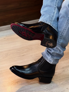 Pointed Vintage Leather Boots