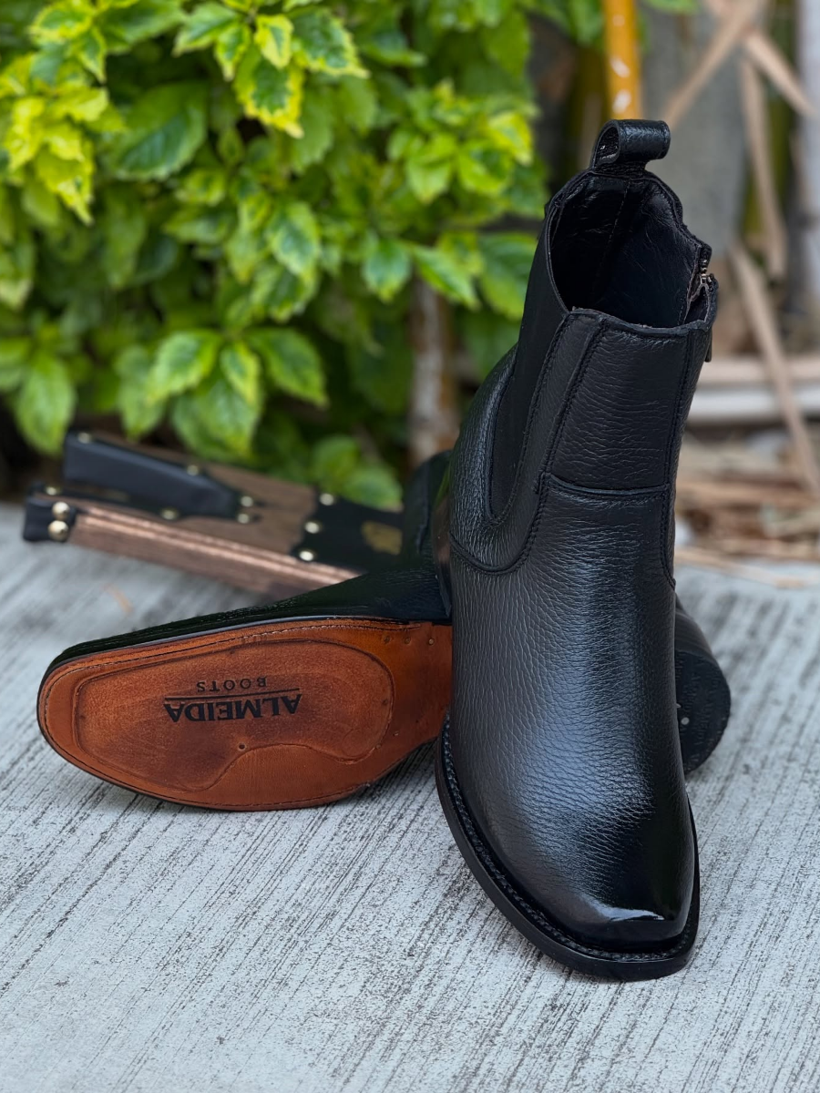Vintage Leather Cigarette Boots