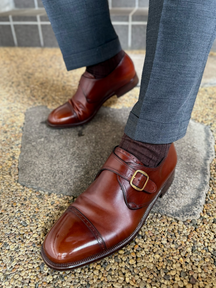 Vintage Buckle Business Formal Leather Shoes