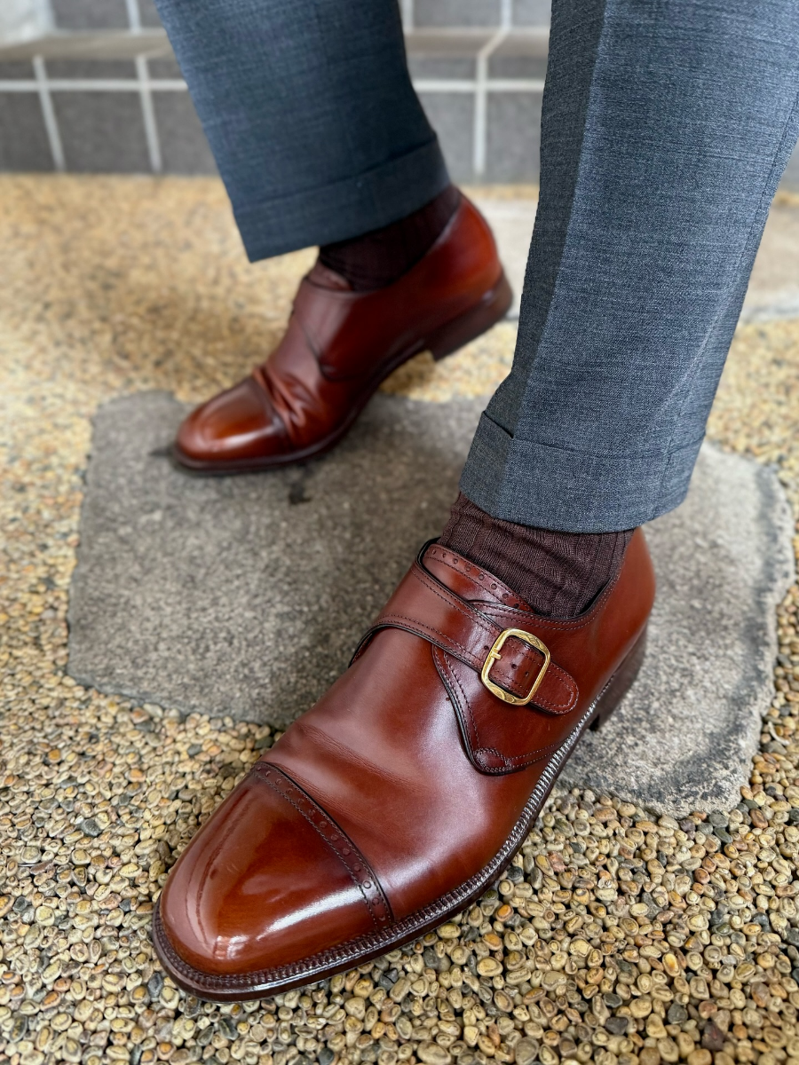 Vintage Buckle Business Formal Leather Shoes