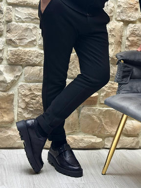 Casual All-match Thick-soled Leather Shoes