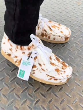 Originals Wallabee Tan Cow Print Boot