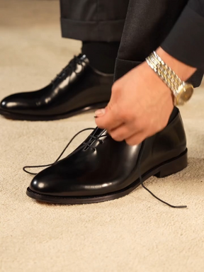 Black Oxford Leather Shoes