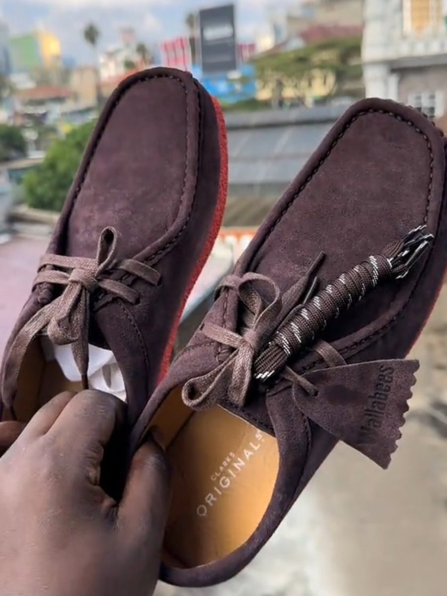 Clarks Original Wallabe Chocolate Combo