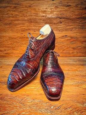 Crocodile Leather Oxfords