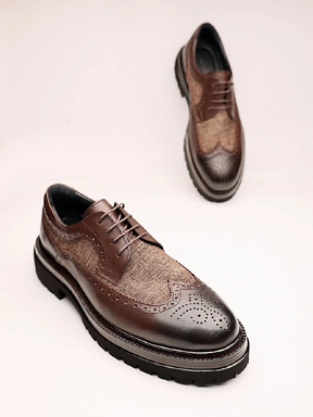 Colorblock Casual Business Leather Shoes