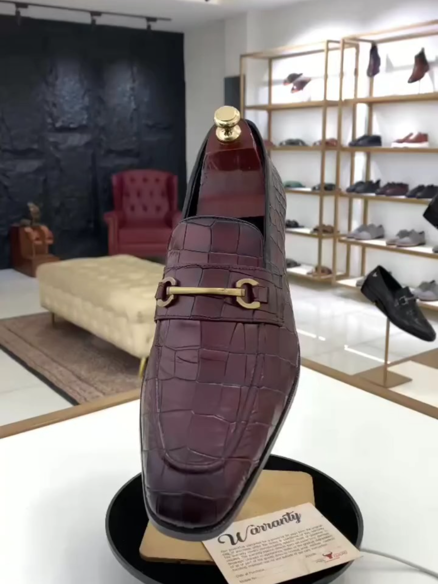Men's Stone Pattern Slip-on Shoes