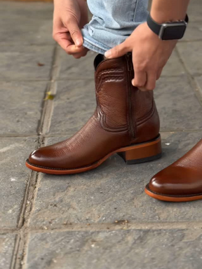 Round Toe Cowboy Casual Boots