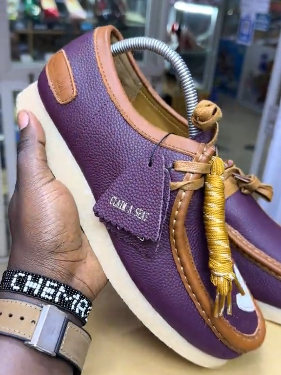 Clarks Originals Wallabee Purple Combination