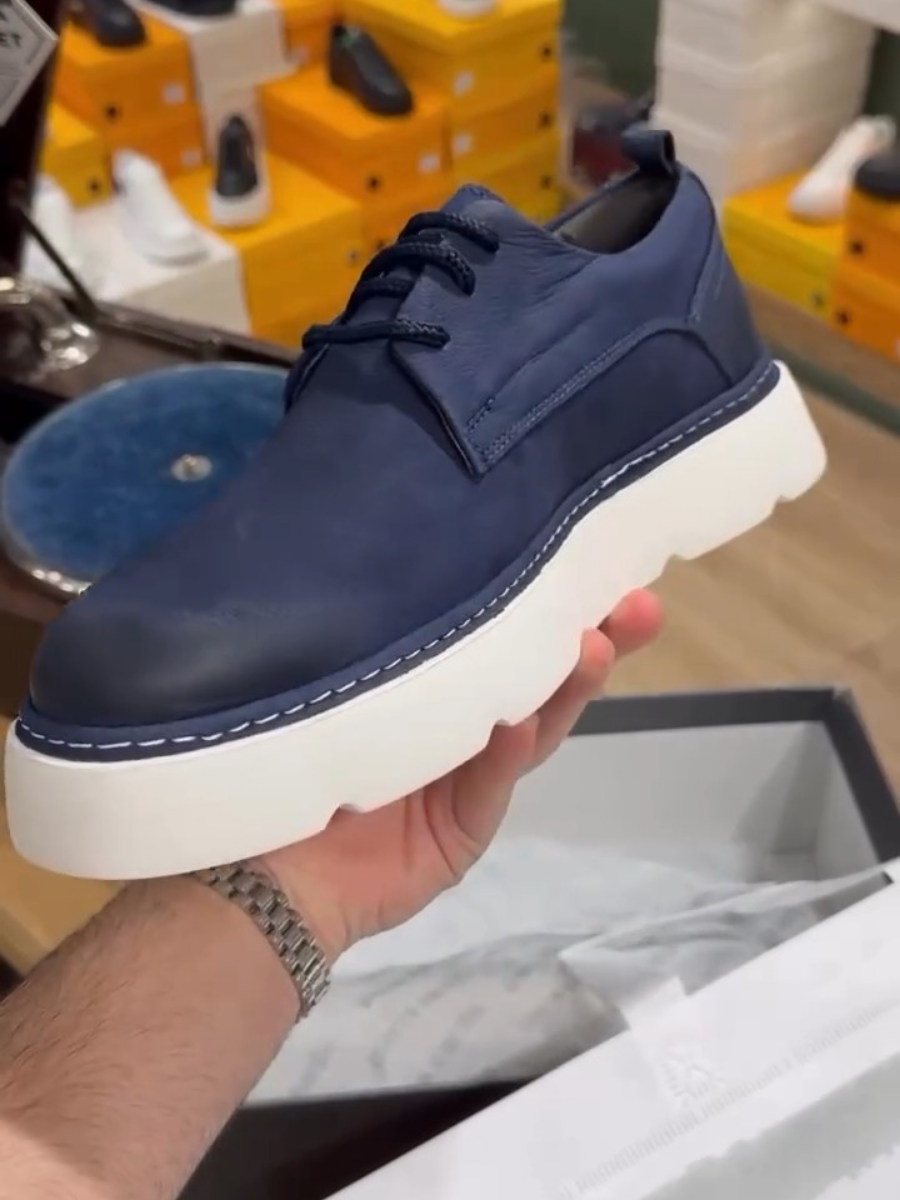 Retro Lace-up Round toe Shoes