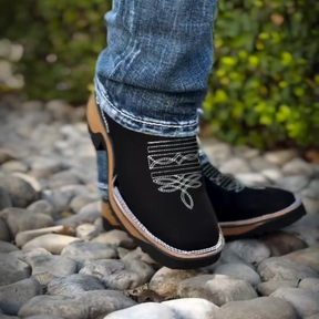 Western Leather Boots | Classic Chelsea Cowboy Design