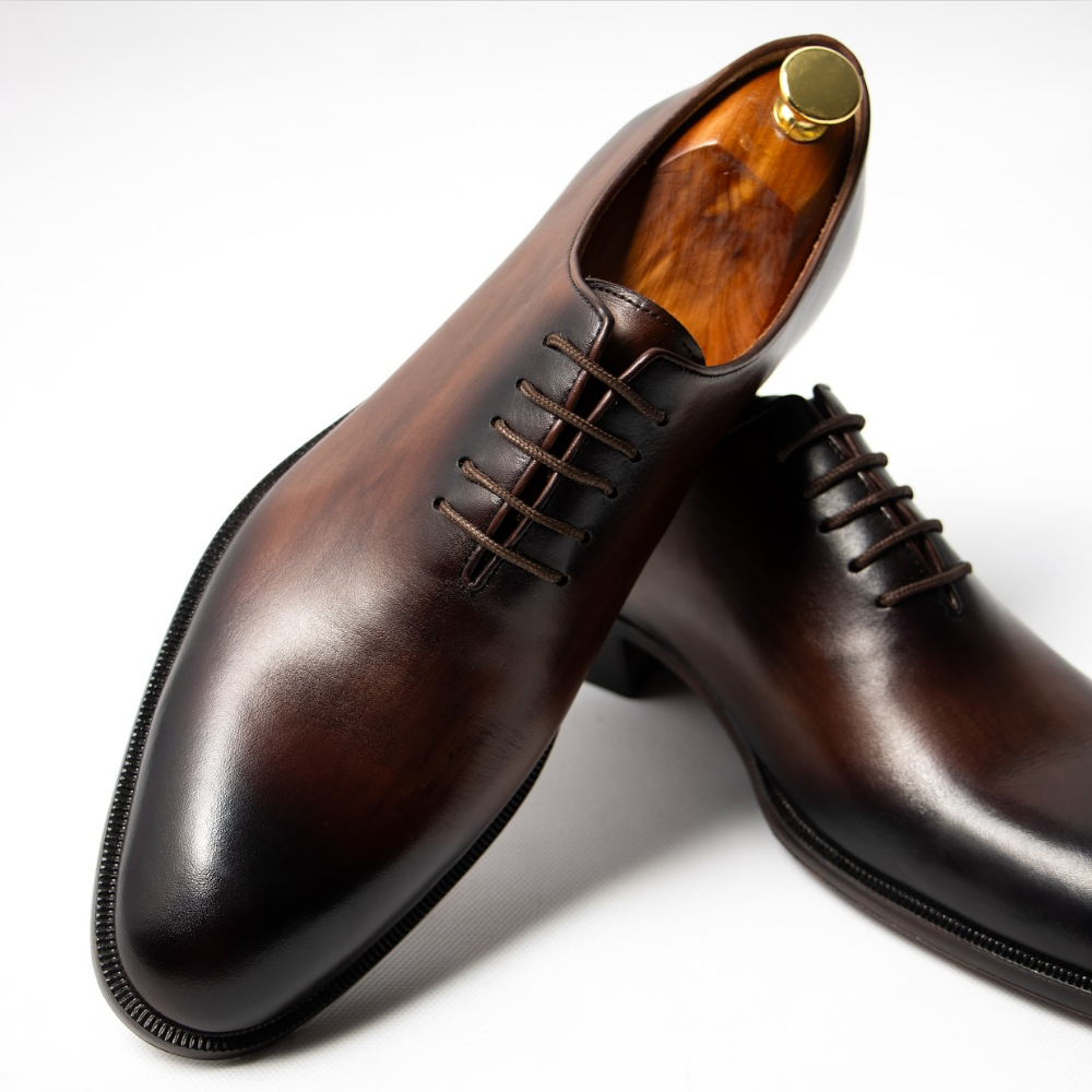 Genuine Leather Hand Cowhide Fashionable Leather Shoes
