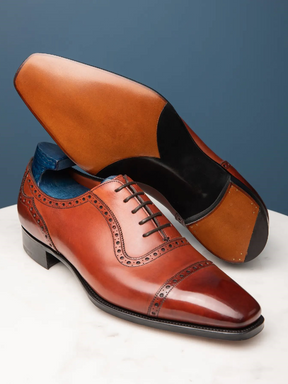 New Three-joint Carved Business Casual Formal Leather Shoes