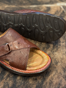 Hand-stitched Genuine Leather Men's Casual Slippers