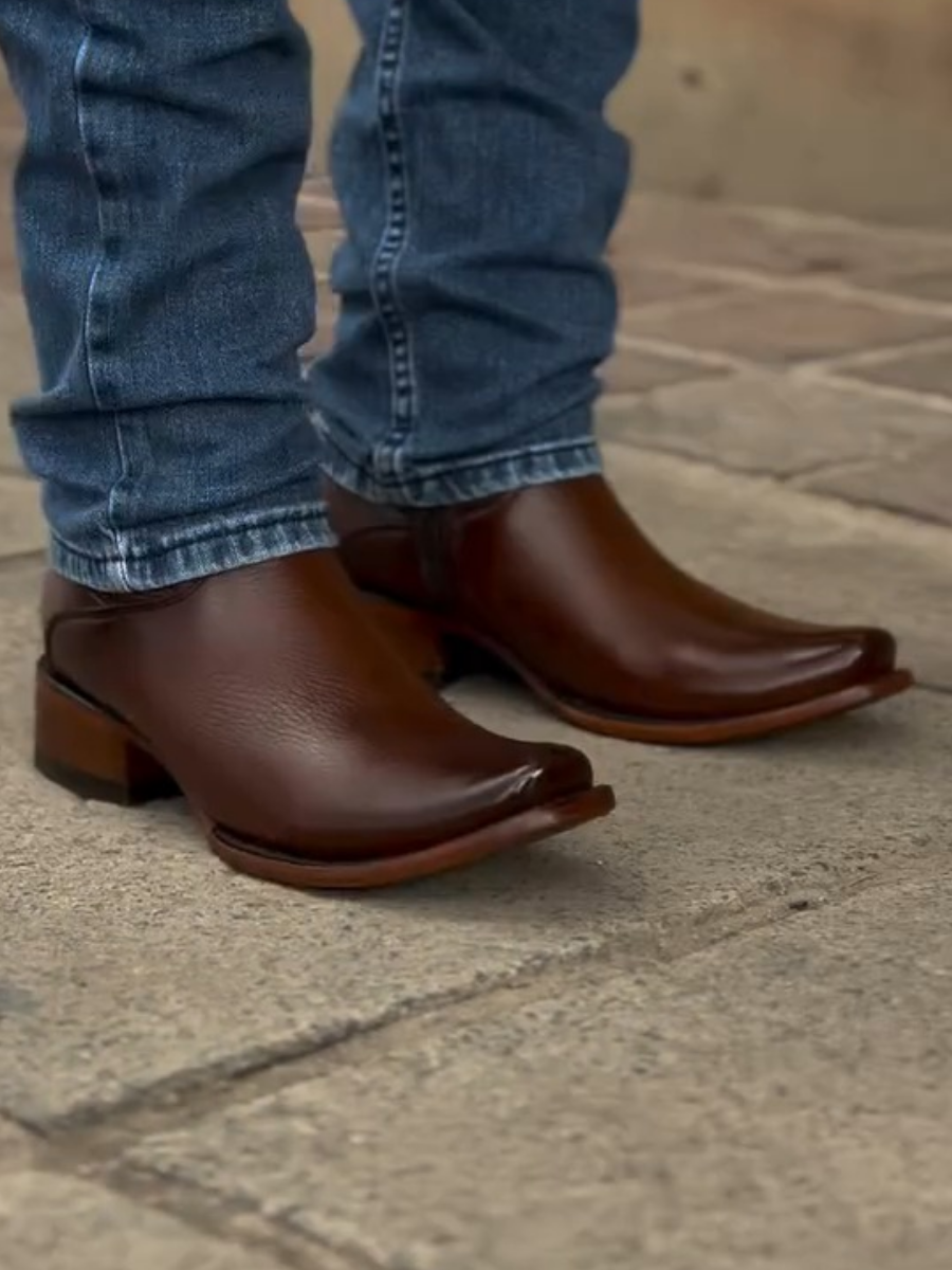 Genuine Leather Handmade Deerskin Western Boots