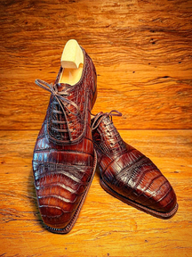 Crocodile Leather Oxfords