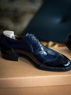 Brogue Carved All-match Genuine Leather Shoes