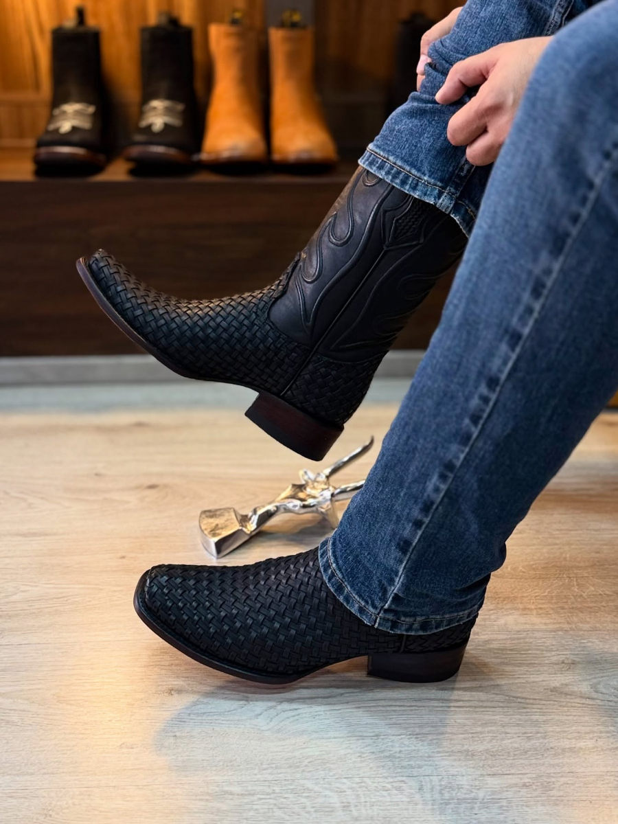 Woven Comfort Western Boots