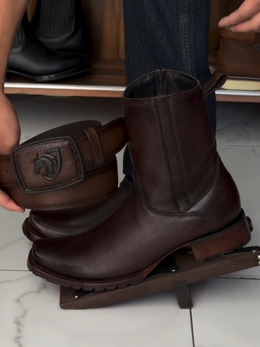 Genuine Leather Cowboy Boots