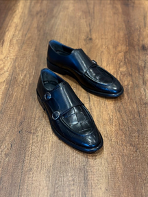 Double Buckle Monk Shoes