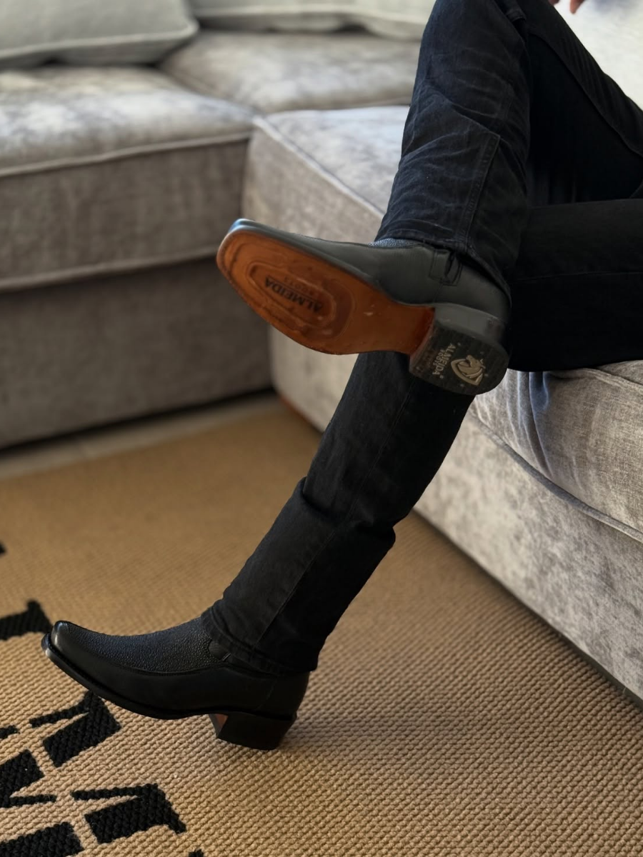 Black Handmade Cowboy Boots