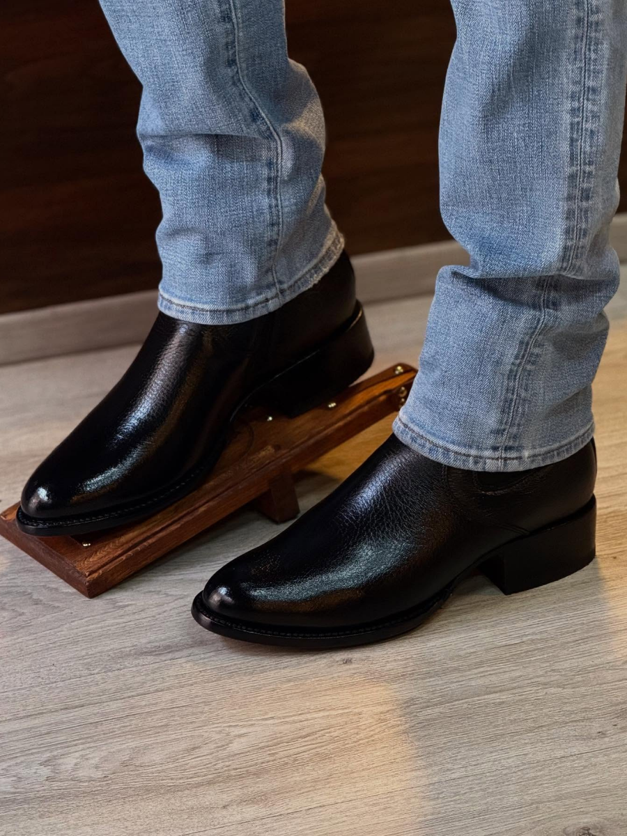 Pointed Vintage Leather Boots