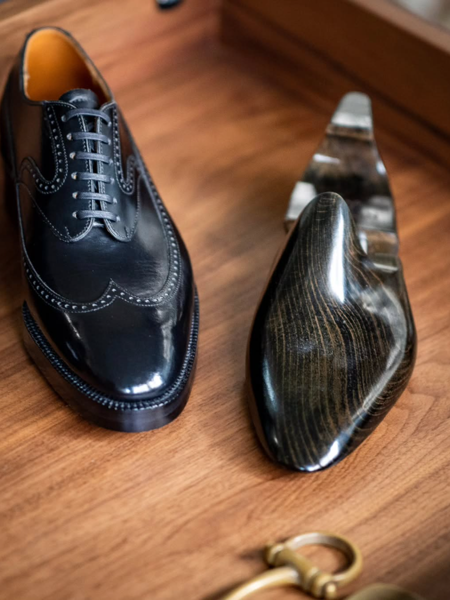 Blue Handmade Oxford Shoes