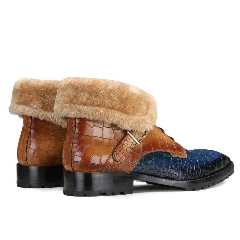 Stalwart Tanblue Designer Fur Boots