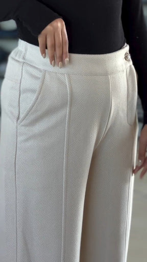 Solid Color Comfortable Straight Pants