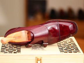 Double Buckle Formal Business Leather Shoes