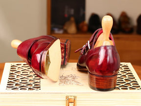 Double Buckle Formal Business Leather Shoes